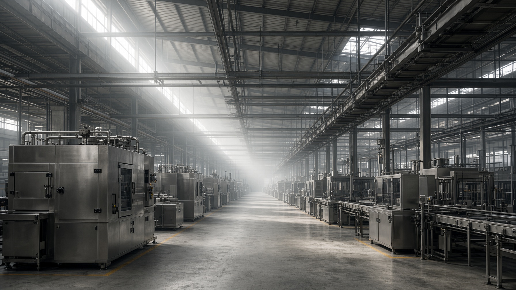 High-bay factory production line