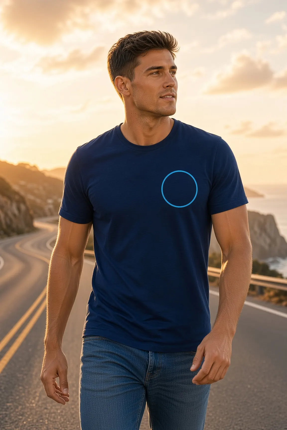 Man in a TS Controls tee